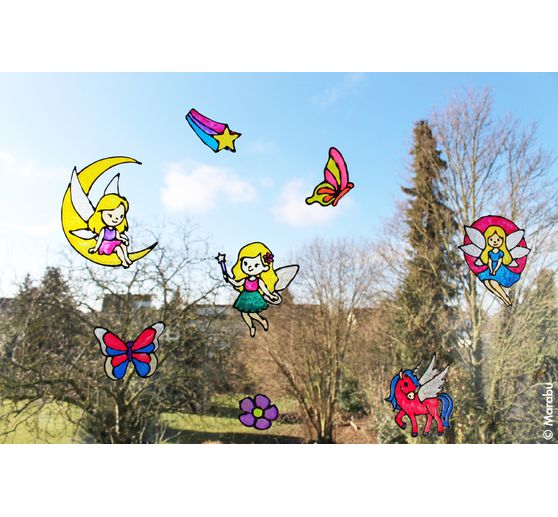 Window Color KiDs "Fata scintillante", 10 x 25 ml