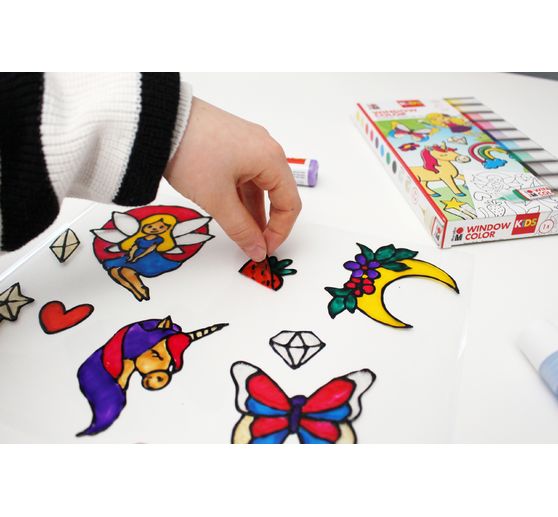 Window Color KiDs "Fata scintillante", 10 x 25 ml