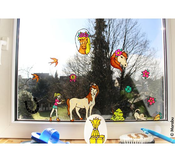Window Color KiDs "Fattoria dei pony", 6 x 25 ml