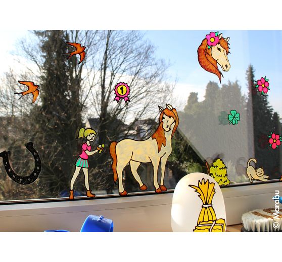 Window Color KiDs "Fattoria dei pony", 6 x 25 ml