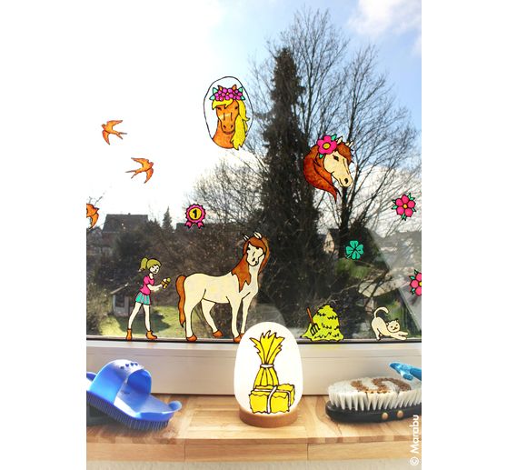 Window Color KiDs "Fattoria dei pony", 6 x 25 ml