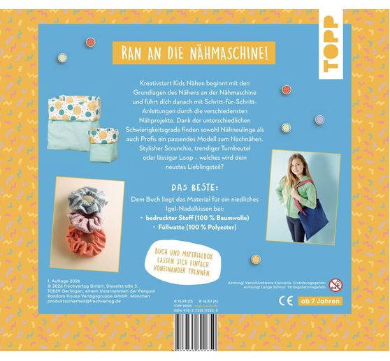 Libro "Kreativstart Kids N&auml;hen. Anleitungsbuch und Material"