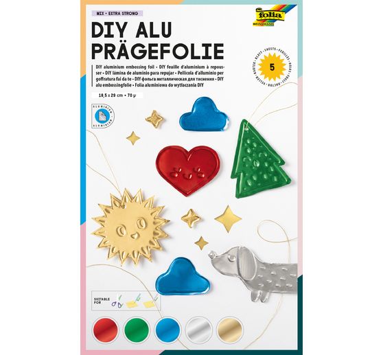 Aluminium embossing foil "Extra Strong", 18.5 x 29.7 cm