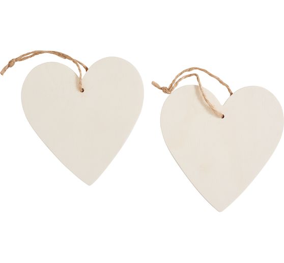 VBS Wooden hanging decorations "Hearts"