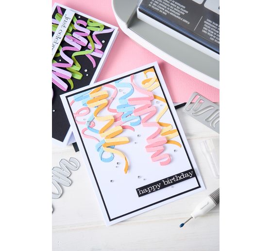 Fustella Sizzix Thinlits "Celebration Streamers by Tim Holtz"