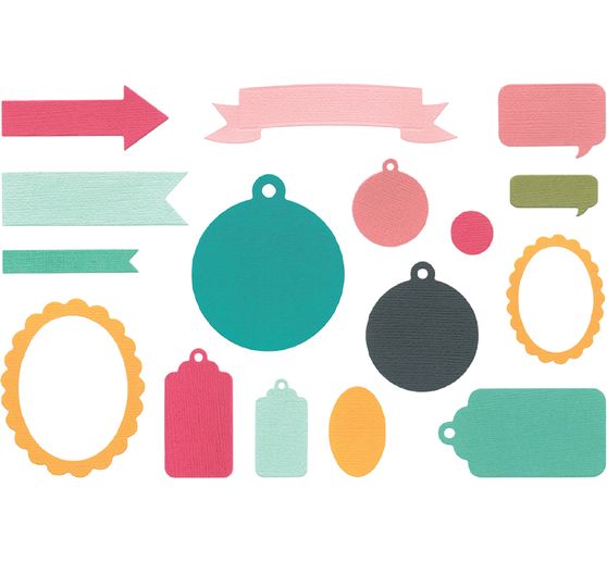 Fustella Sizzix Framelits "Banners, Tags & Labels"