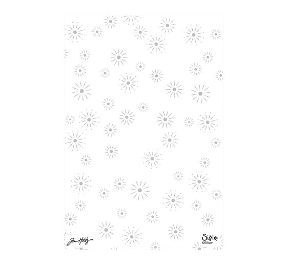 Modello di goffratura Sizzix A5 "Sparkle Stars by Tim Holtz"