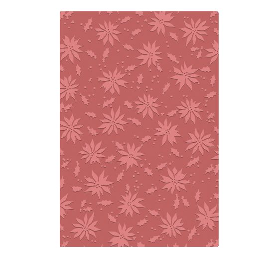 Modello di goffratura Sizzix A5 "Holly Poinsettia by Tim Holtz"