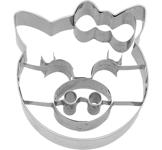 Cookie cutter "Pig with bow"