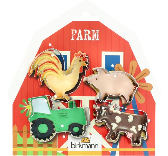 Set di tagliabiscotti "Fattoria"