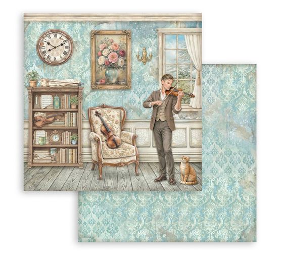 Blocco di scrapbook Stamperia "Symphony"