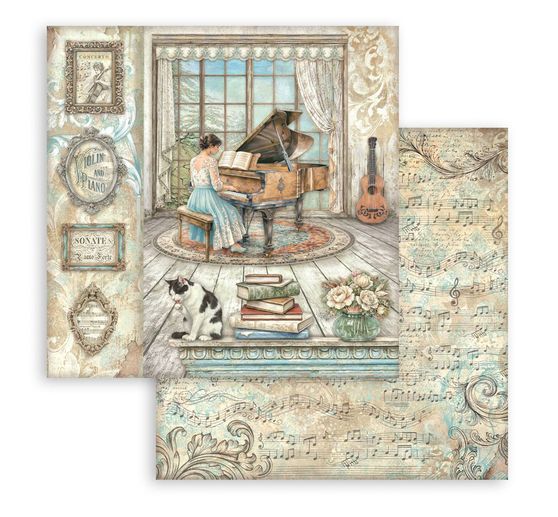 Blocco di scrapbook Stamperia "Symphony"
