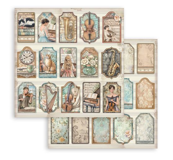 Blocco di scrapbook Stamperia "Symphony"