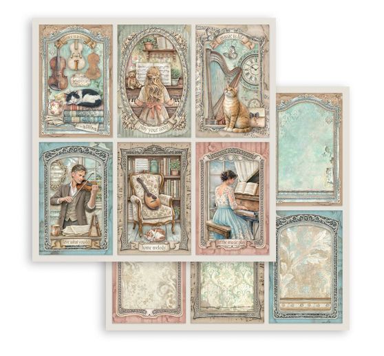 Blocco di scrapbook Stamperia "Symphony"