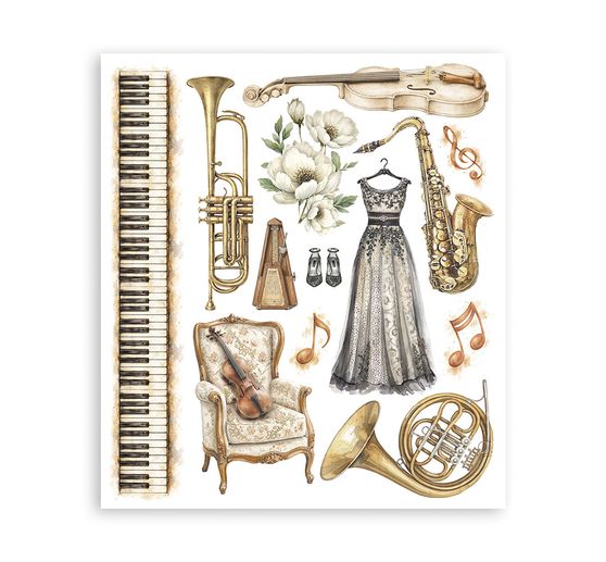 Stamperia XL Rub On assortment "Symphony"