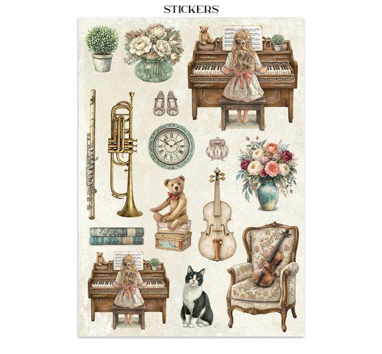 Junk Journal Book Stamperia "Symphony"