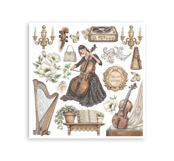 Stamperia Rub On assortment "Symphony"