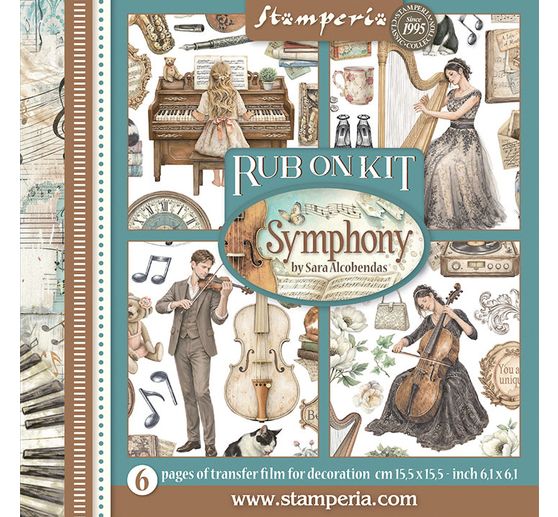 Stamperia Rub On assortment "Symphony"