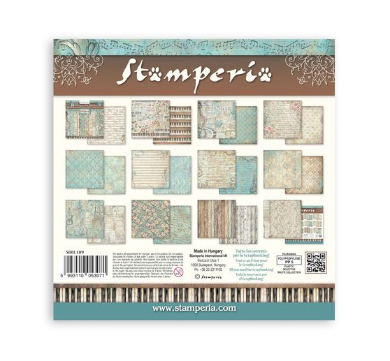 Blocco di scrapbook Stamperia "Symphony Backgrounds"