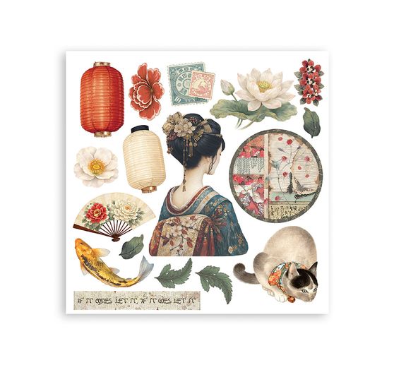 Stamperia Rub On assortment "Oriental Garden"