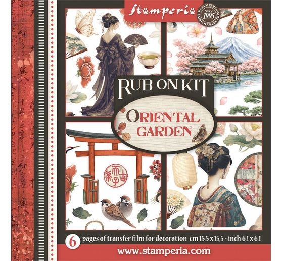 Stamperia Rub On assortment "Oriental Garden"
