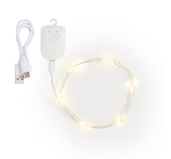 Stringa luminosa a micro-LED, ricaricabile, 20 LED