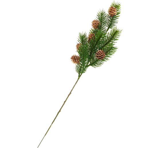 Rametto di abete con pigne, 38 cm