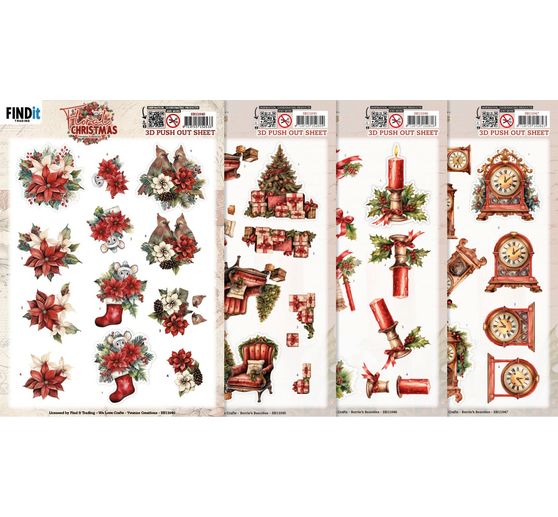 3D Punched sheet set "Christmas"
