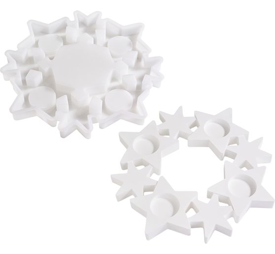 Stampo per colata in silicone VBS "Corona dell&rsquo;Avvento per candeline"