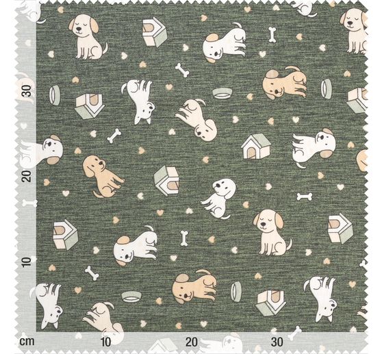 Decoration fabric linen optics "Doggy"