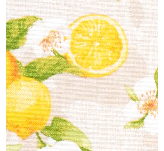 Decoration fabric linen optics "Lemon blossom"