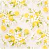 Decoration fabric linen optics "Lemon blossom"