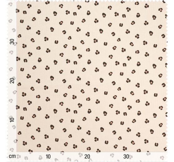 Tessuto jersey a coste "Leopard Sand"
