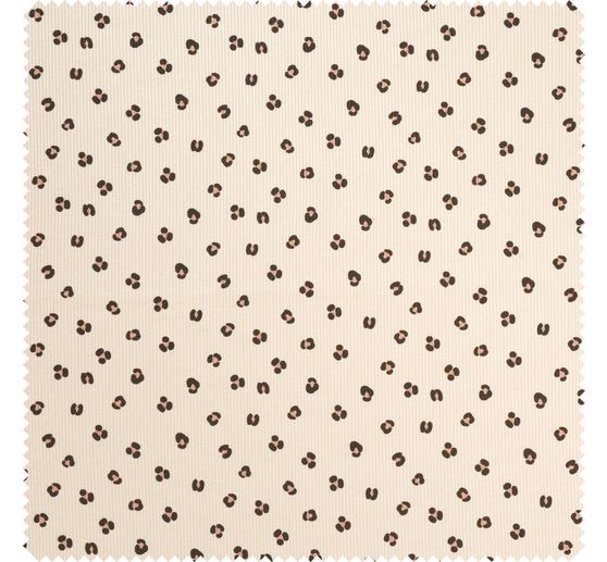 Tessuto jersey a coste "Leopard Sand"