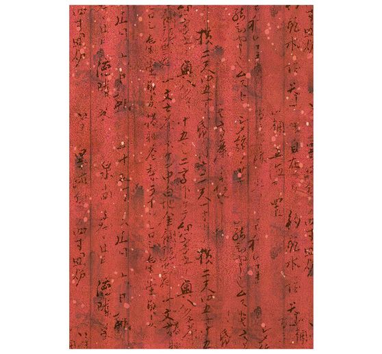 Seta di paglia con motivi backgrounds Stamperia "Oriental Garden", DIN A6, set di 8 pezzi