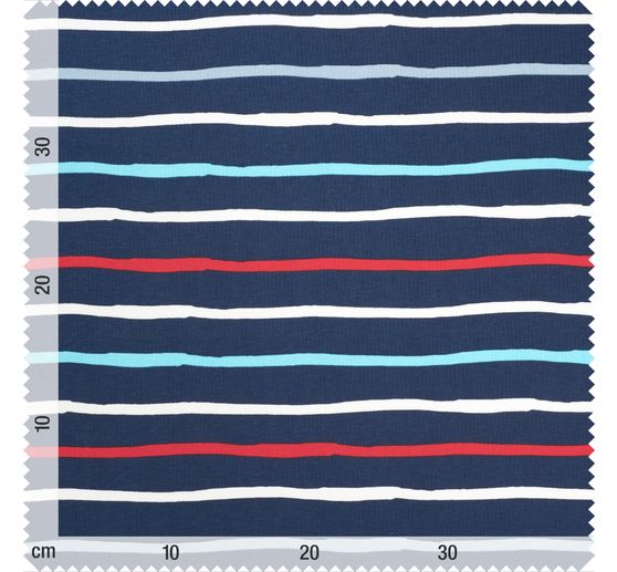 Tessuto felpato "Denim stripes"