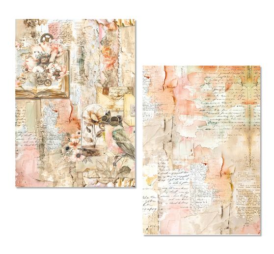 Motivo in paglia di seta assortimento Ciao Bella "Lost in Time", set di 8 pezzi