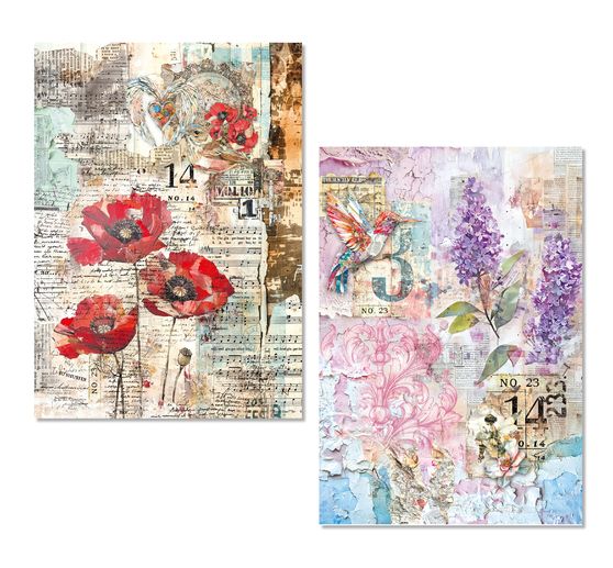 Ciao Bella Motif straw silk assortment "The Sound of Spring", set of 8