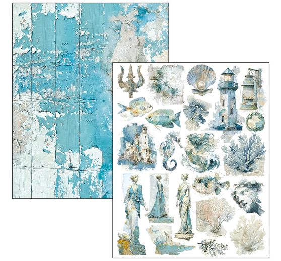 Mixed Media Book Ciao Bella "Edge of the Ocean"