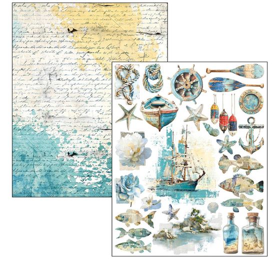 Mixed Media Book Ciao Bella "Edge of the Ocean"