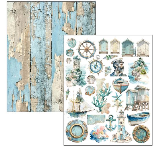 Mixed Media Book Ciao Bella "Edge of the Ocean"