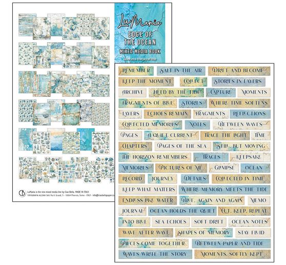 Mixed Media Book Ciao Bella "Edge of the Ocean"