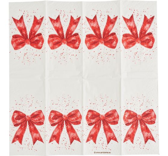 Paper handkerchiefs "Red bow"