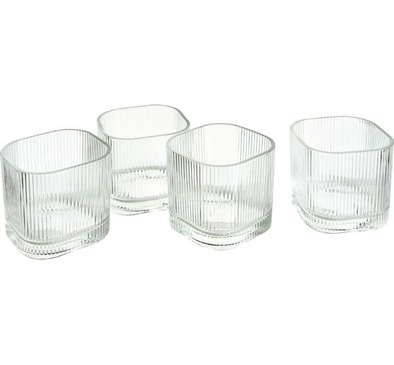 Vasetti per candele VBS "Ruby", 4 pezzi
