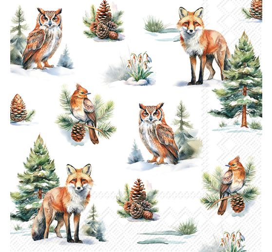 Napkin "Winter Wildlife"