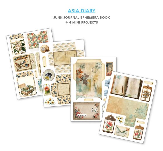 Junk Journal & Ephemera Book Ciao Bella "Asia Diary"