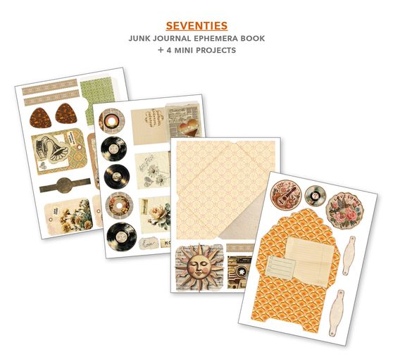 Ciao Bella Junk Journal & Ephemera Book "Seventies"