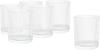 VBS XXL Hurricane candle jar "Relax", ribbed, 6 pcs.