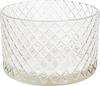VBS Glass bowl, diamond pattern