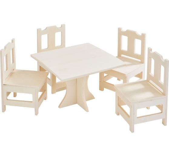 VBS Table and chair set &ldquo;Square&rdquo;, 5 pcs.